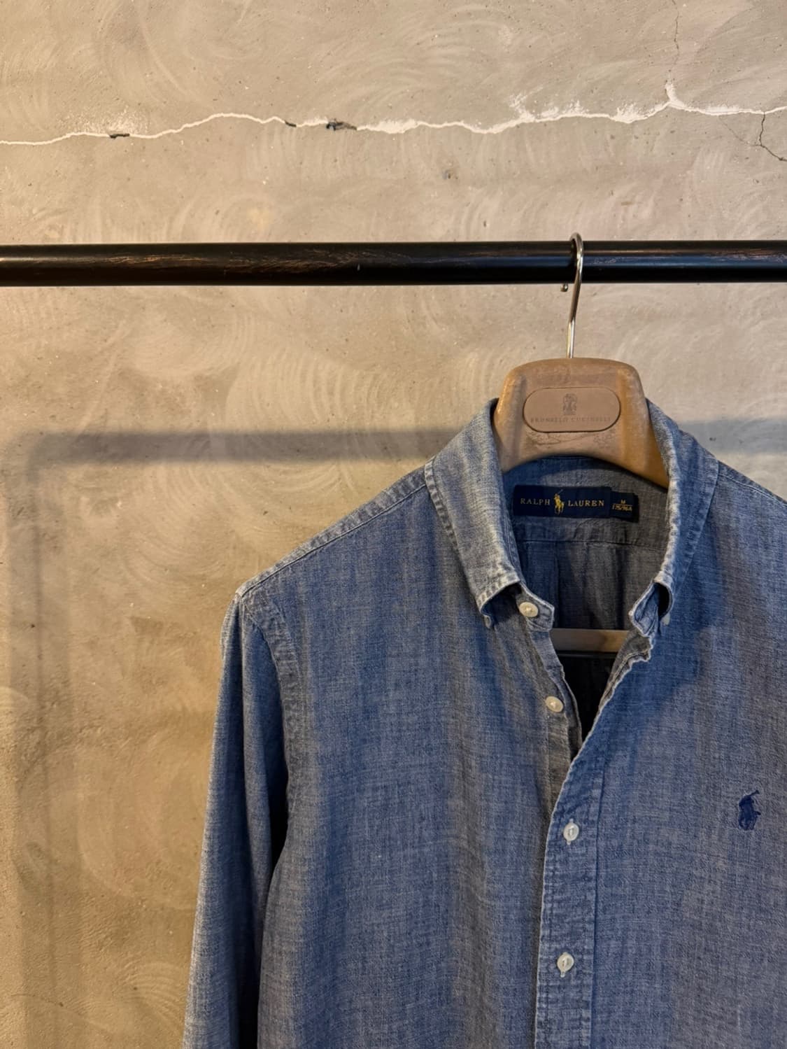 폴로 랄프로렌 샴브레이 버튼다운 셔츠 100 상품이미지4