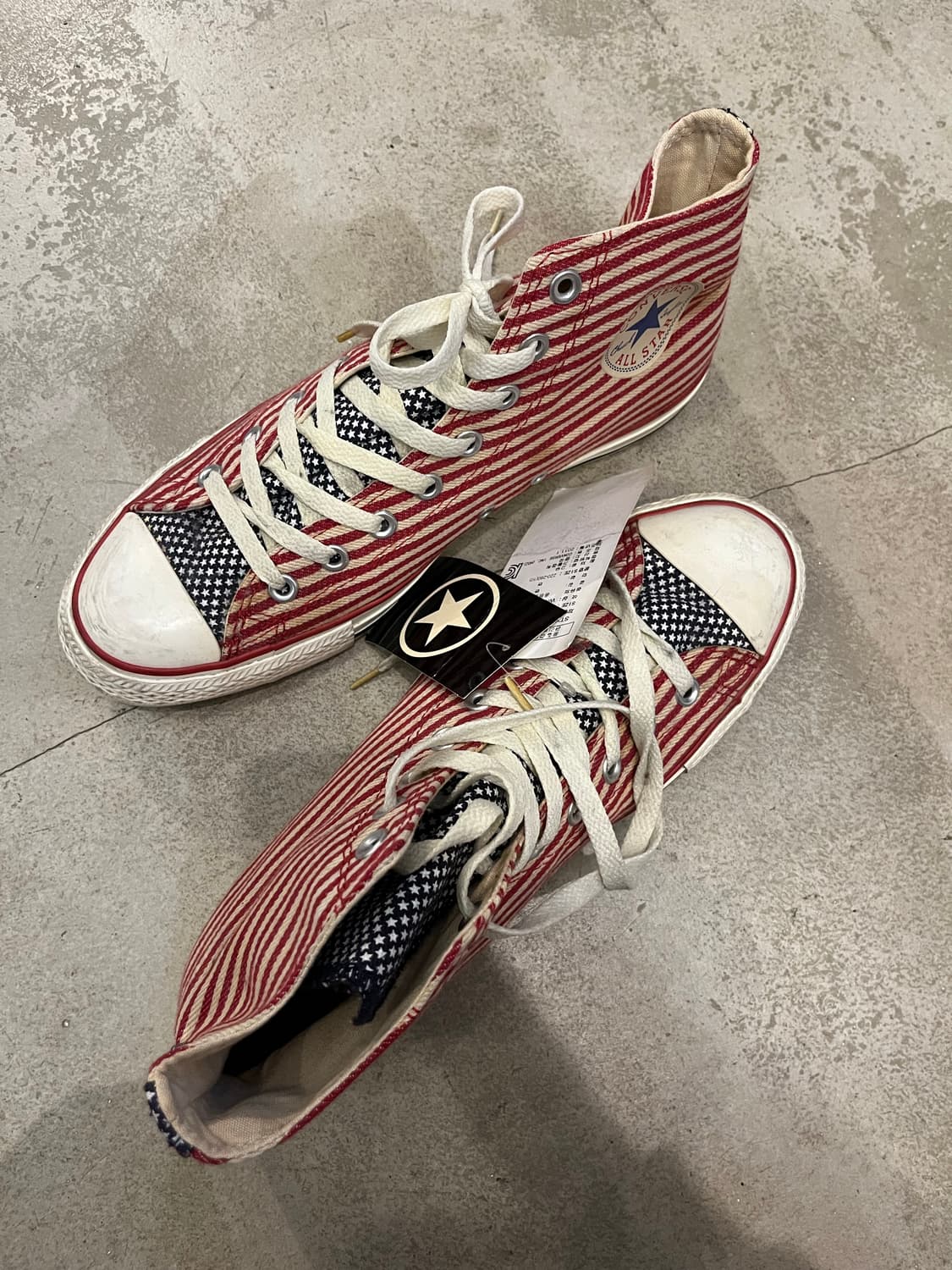 빈티지 컨버스 하이 성조기 패턴 상품이미지2