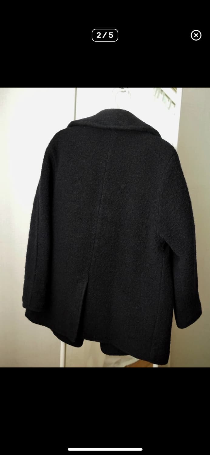 여성 랄프로렌 블랙 피코트 M 상품이미지2