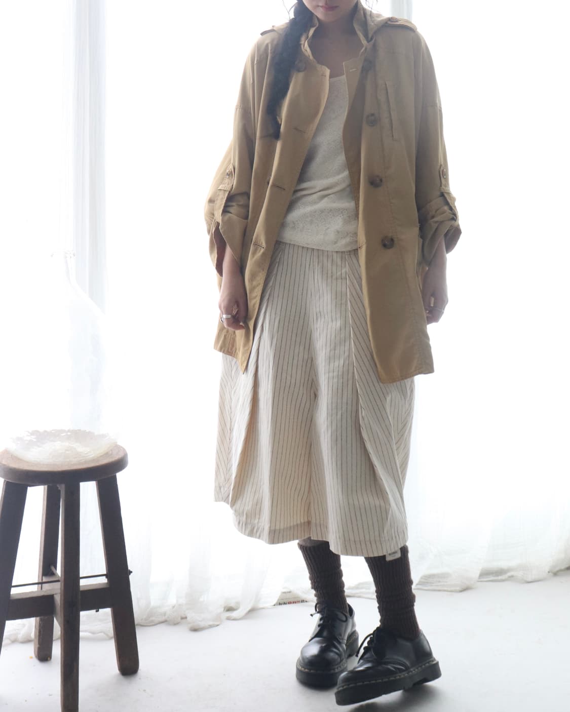[Beams Heart] Double Button Hood Poncho 상품이미지4