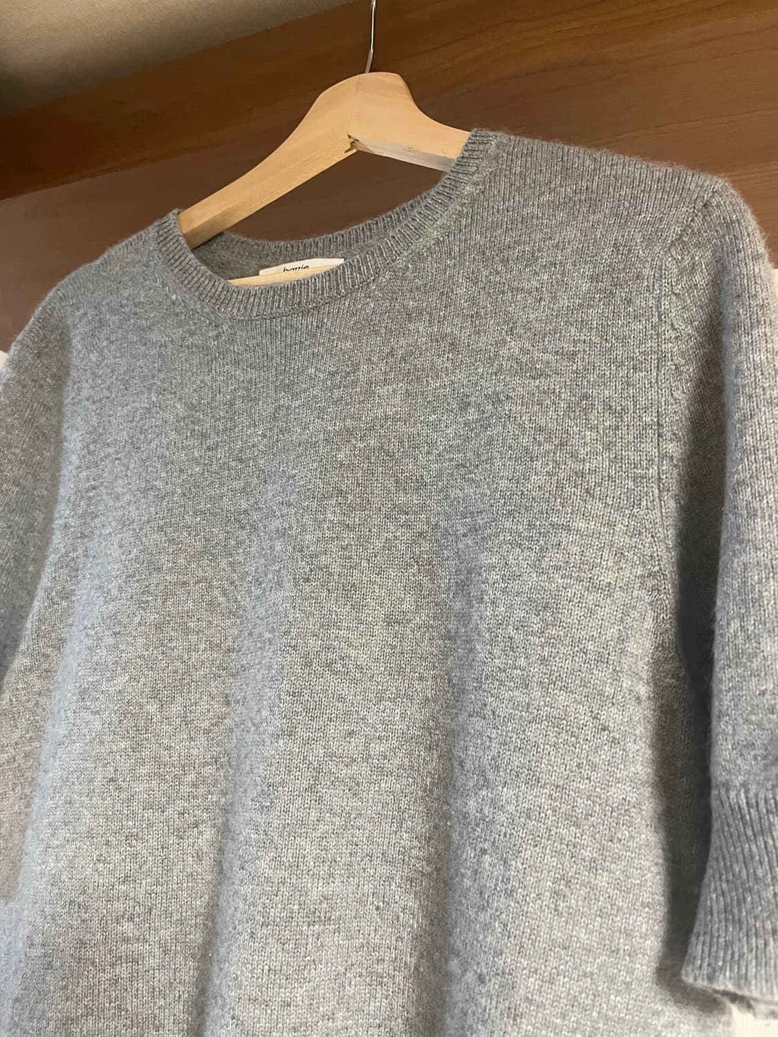 Barrie 멜란지그레이 캐시미어 니트 상품이미지2