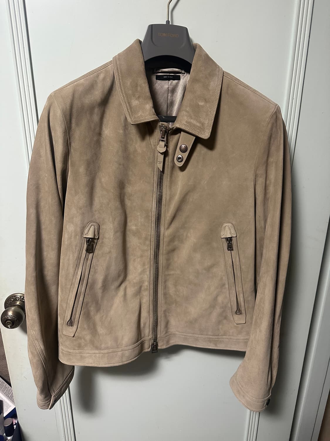 톰포드 캐시미어 스웨이드 블루종 상품이미지1