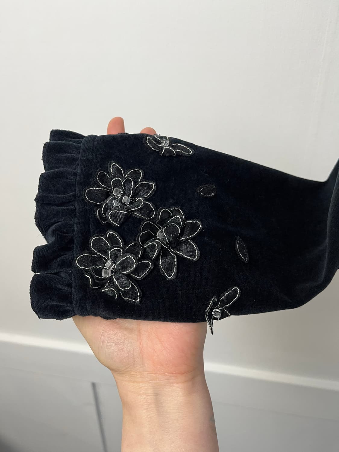 POTECHINO 블랙 벨벳 볼레로 상품이미지3