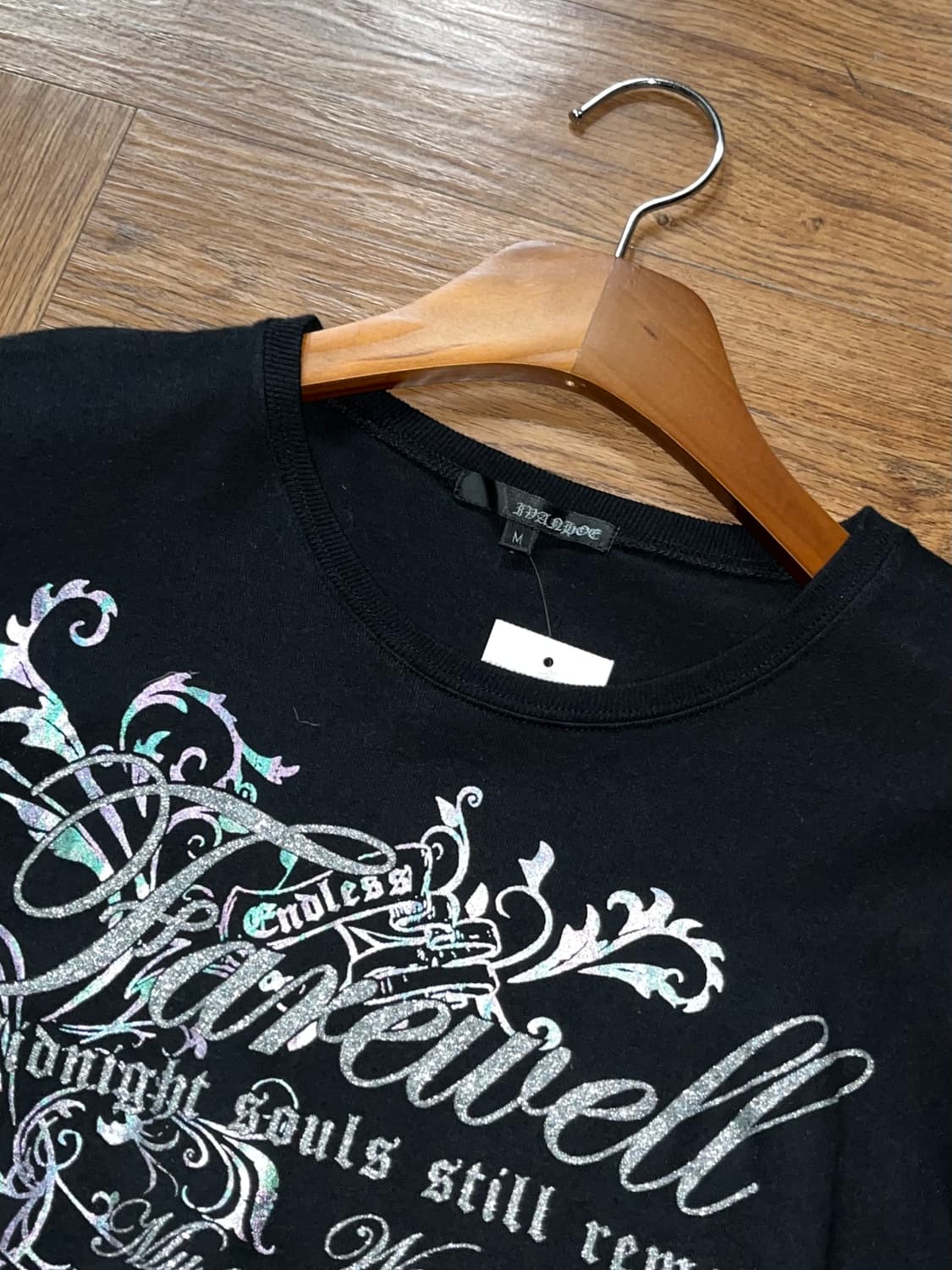 글리터 레터링 빈티지 티셔츠 상품이미지4