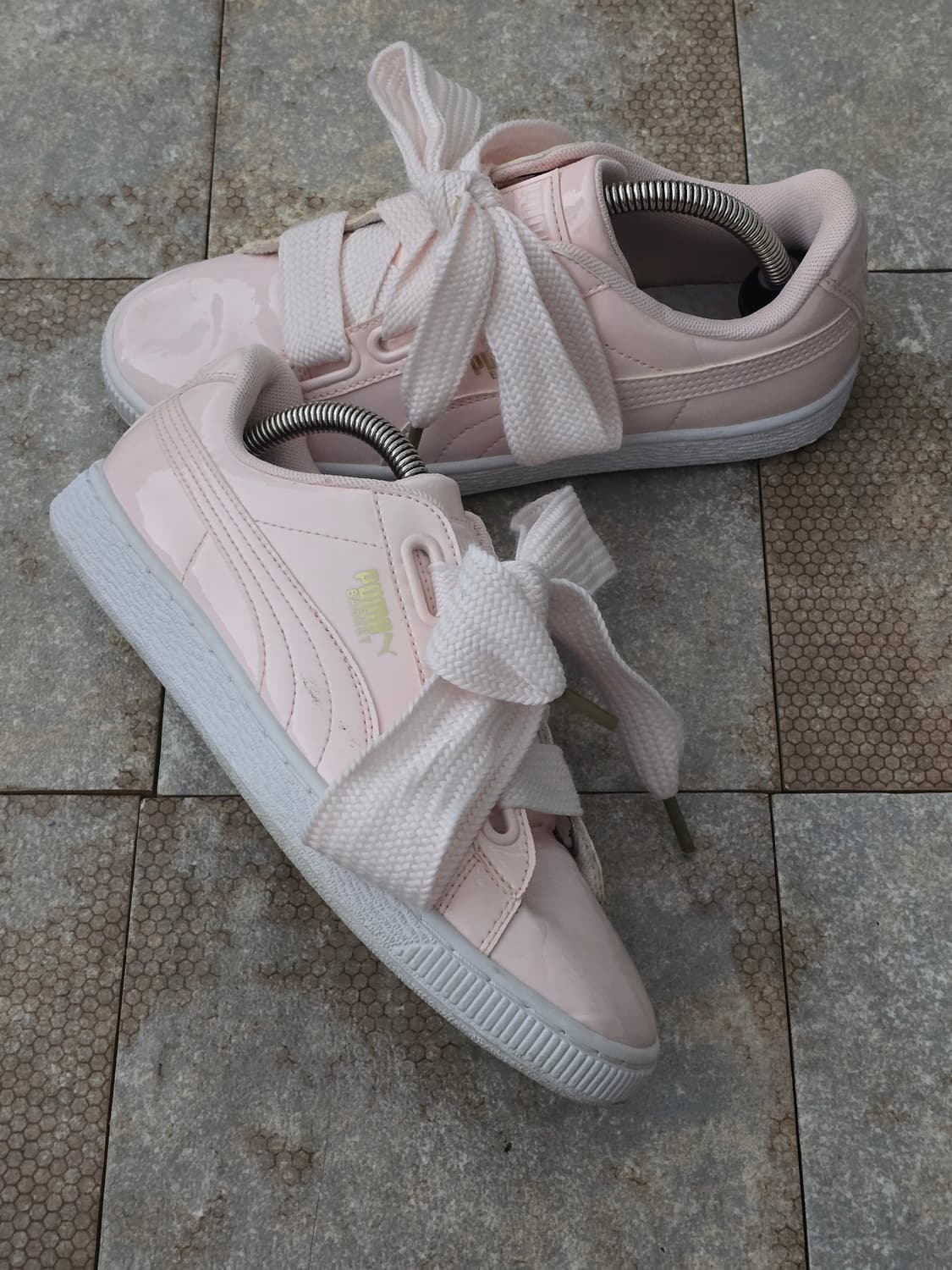 (230)푸마 하트 페이턴트 핑크 상품이미지6