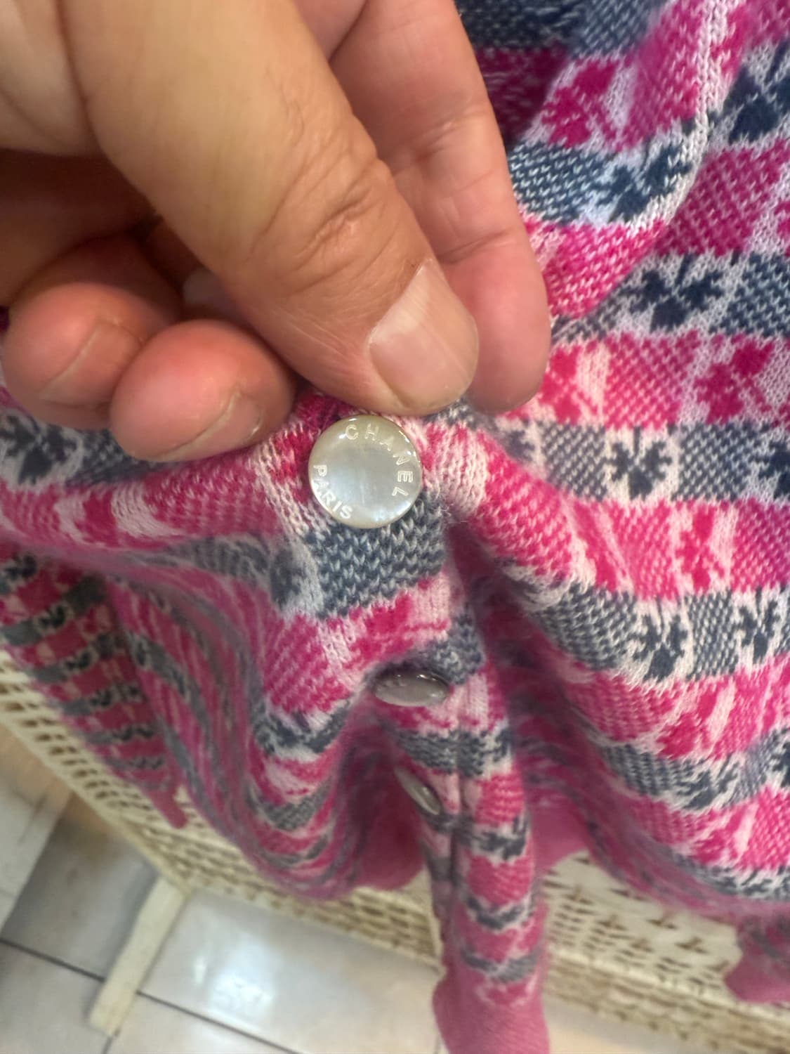 40/55 정품 샤넬 캐시미어 가디건 팝니다 상품이미지4