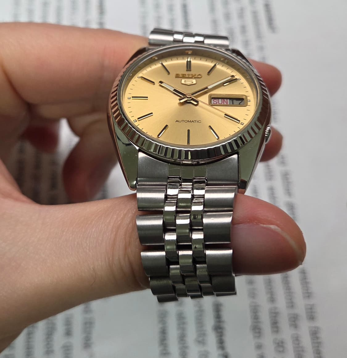 빈티지 세이코 7009 데이데이트 샴골판 플루티드 베젤 쥬빌리줄 ver. 상품이미지5