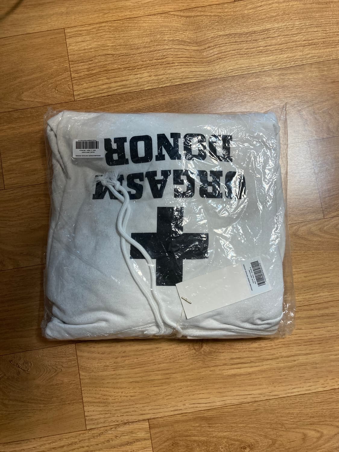 프로젝트 G/R 오르가즘 도너 후드 더티 화이트 상품이미지3