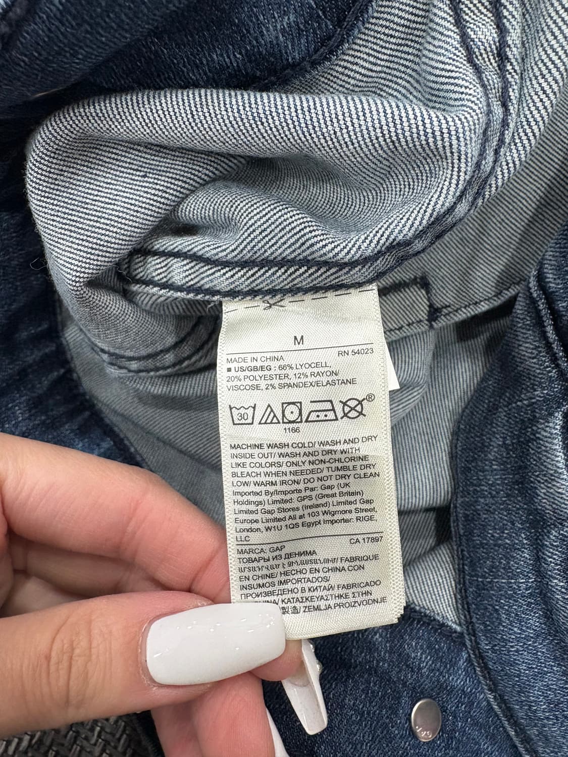 GAP 갭 청자켓 m 상품이미지5