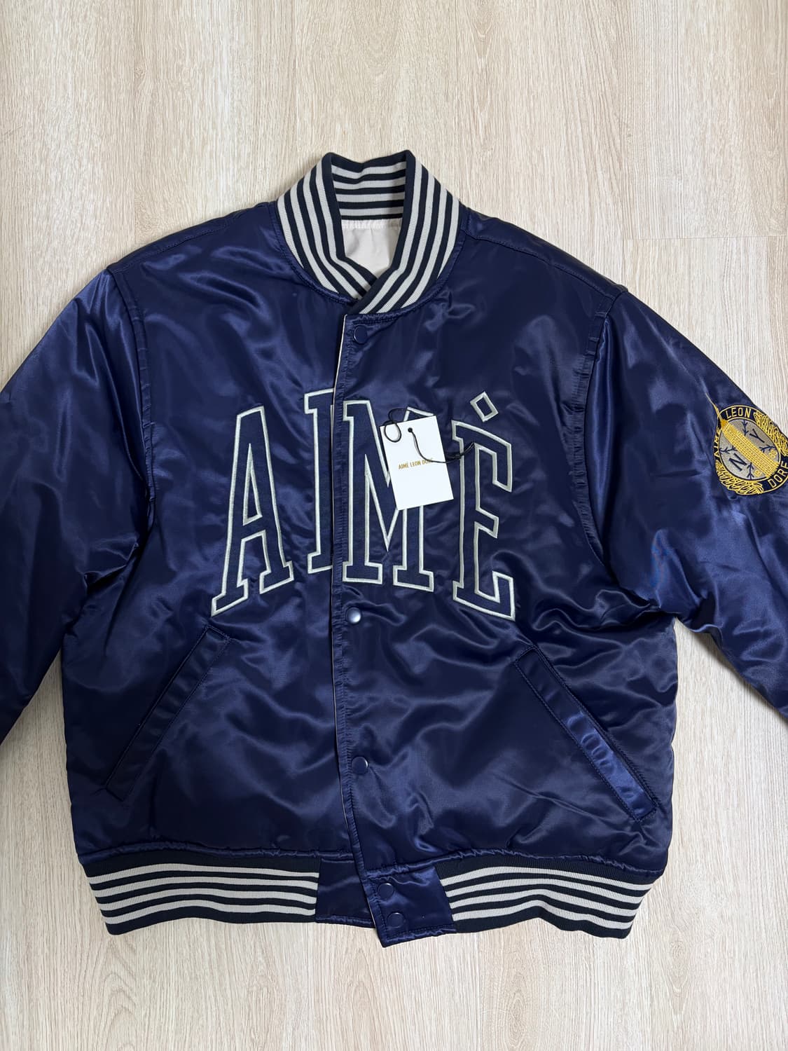 에임레온도르 양면 바시티 자켓 점퍼 M 상품이미지2