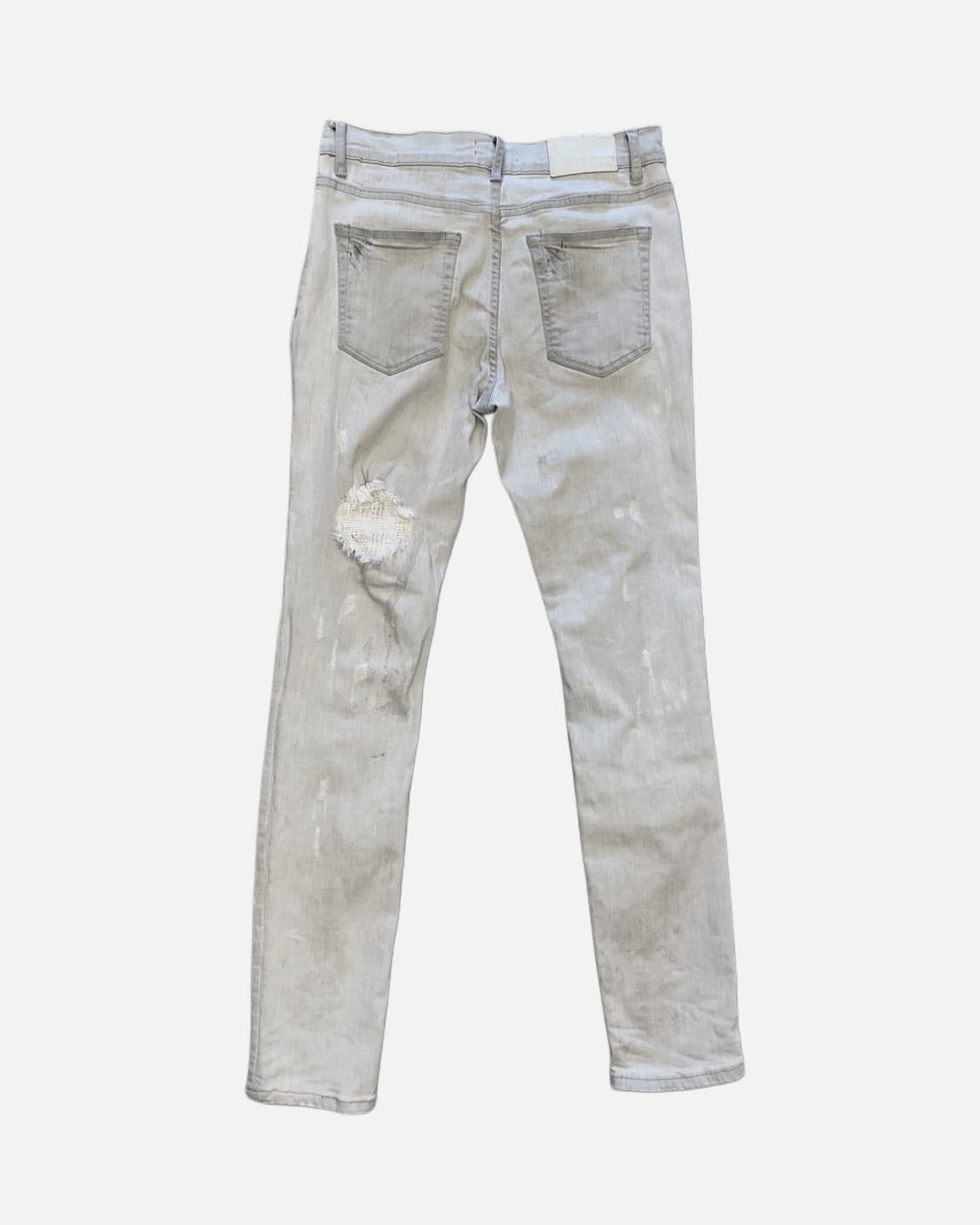 light grey distressed jean 상품이미지5