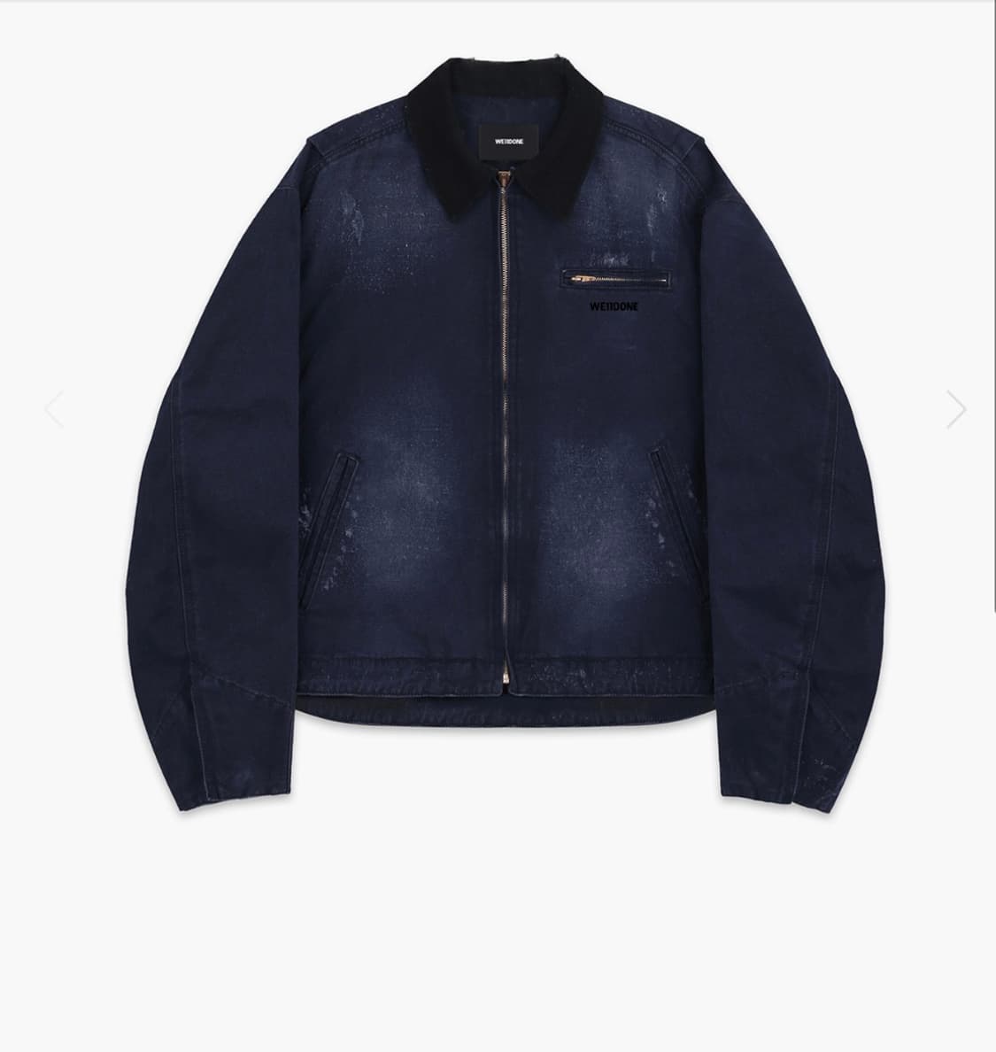 We11done 옥스포드 워크 자켓 네이비 L사이즈 상품이미지1