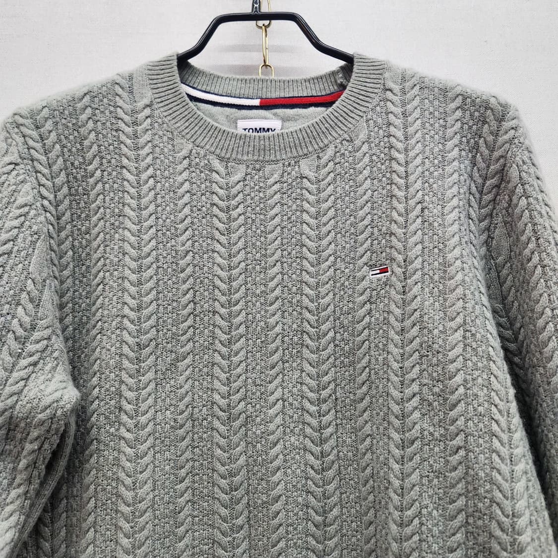 타미진스 케이블 민트색 니트 S(M) 상품이미지2