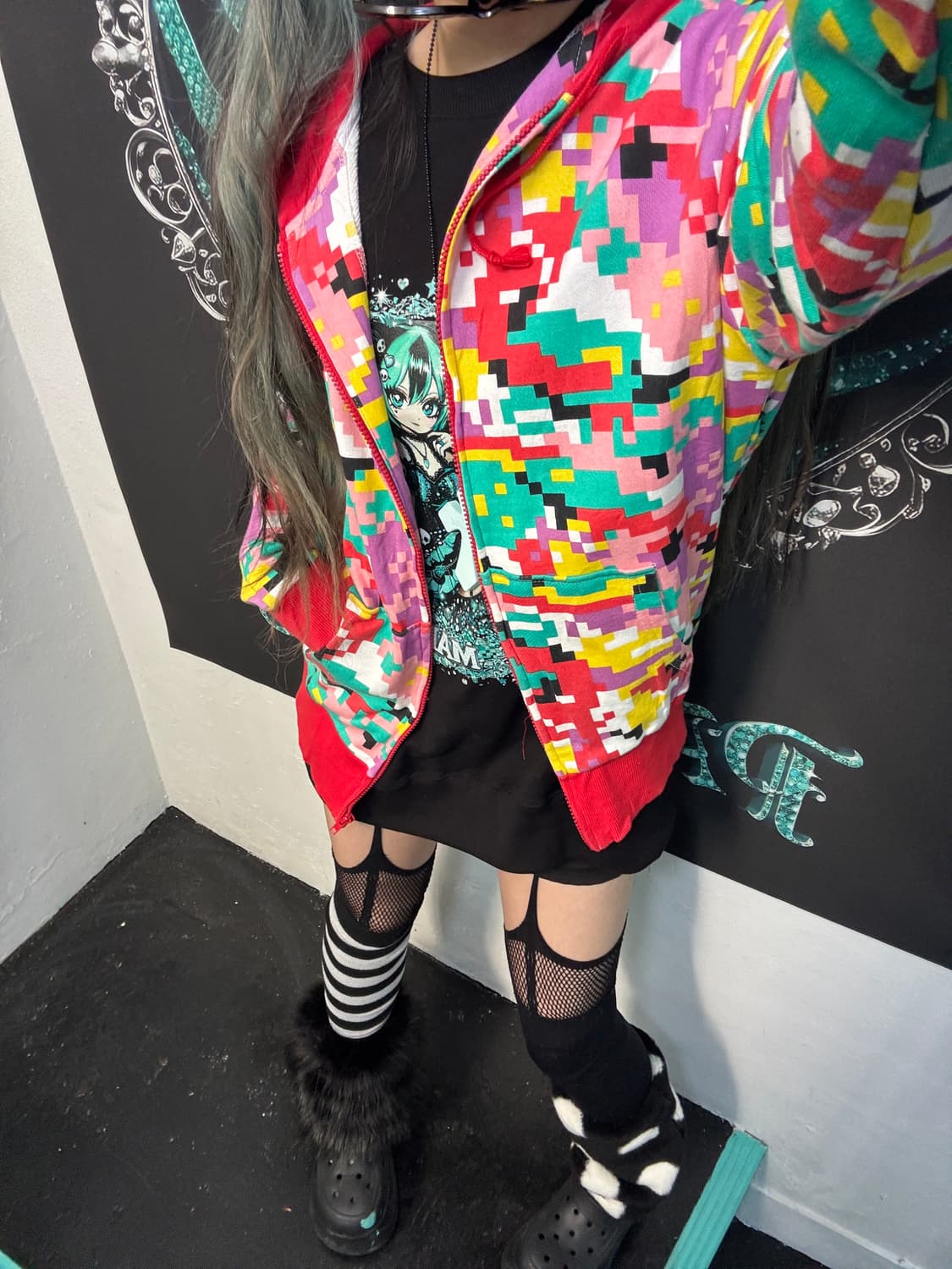 Pattern Hoodie Zip-up 상품이미지2