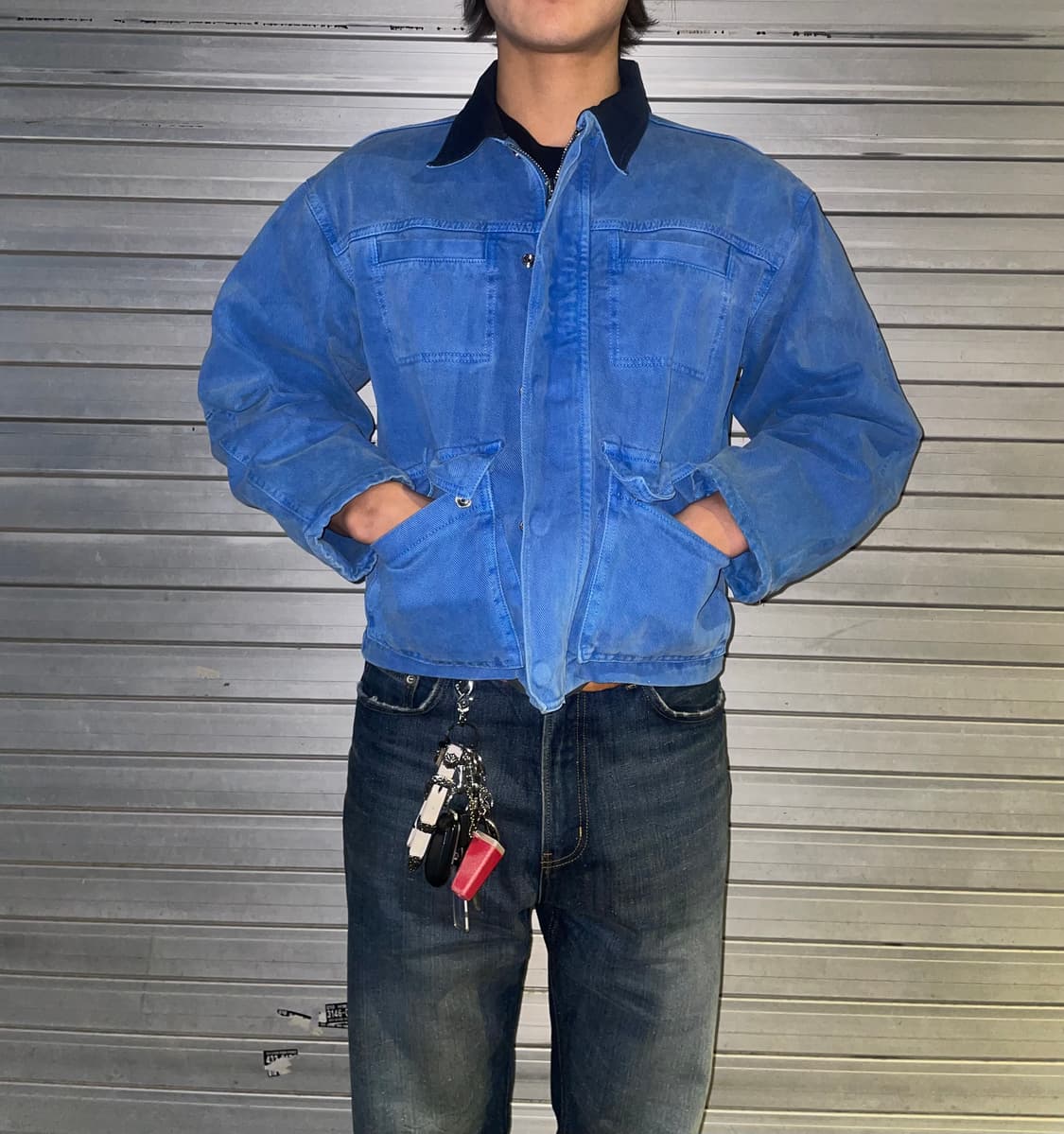 빈티지 스카이블루 워크자켓 상품이미지2