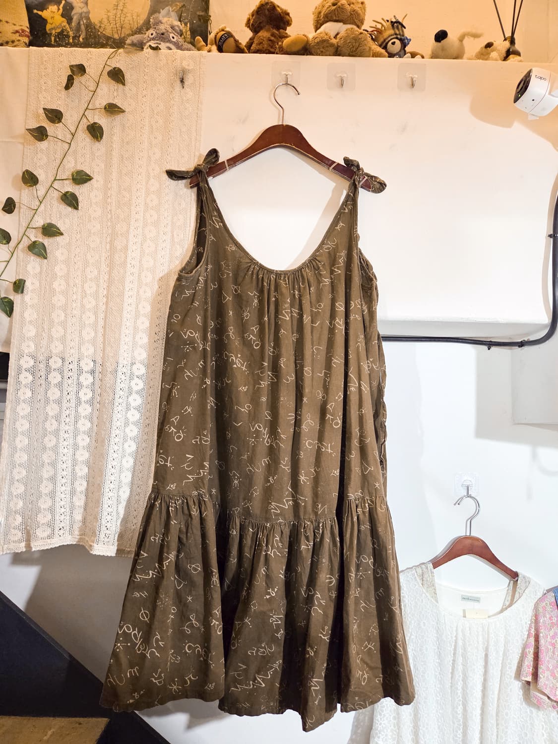 패턴 민소매 원피스 상품이미지1