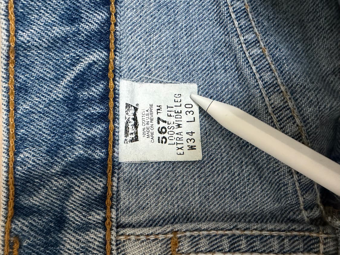 빈티지 리바이스 567 made in usa🇺🇸 상품이미지2