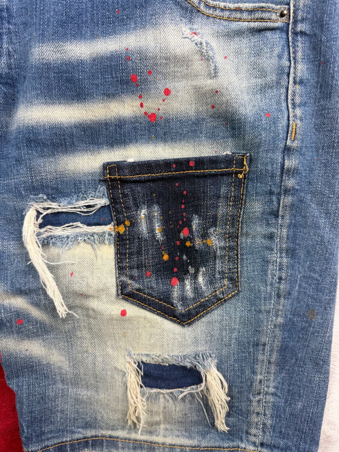 [정품 / 희귀] 디스퀘어드2 RAVE ON 데님 반바지 상품이미지5