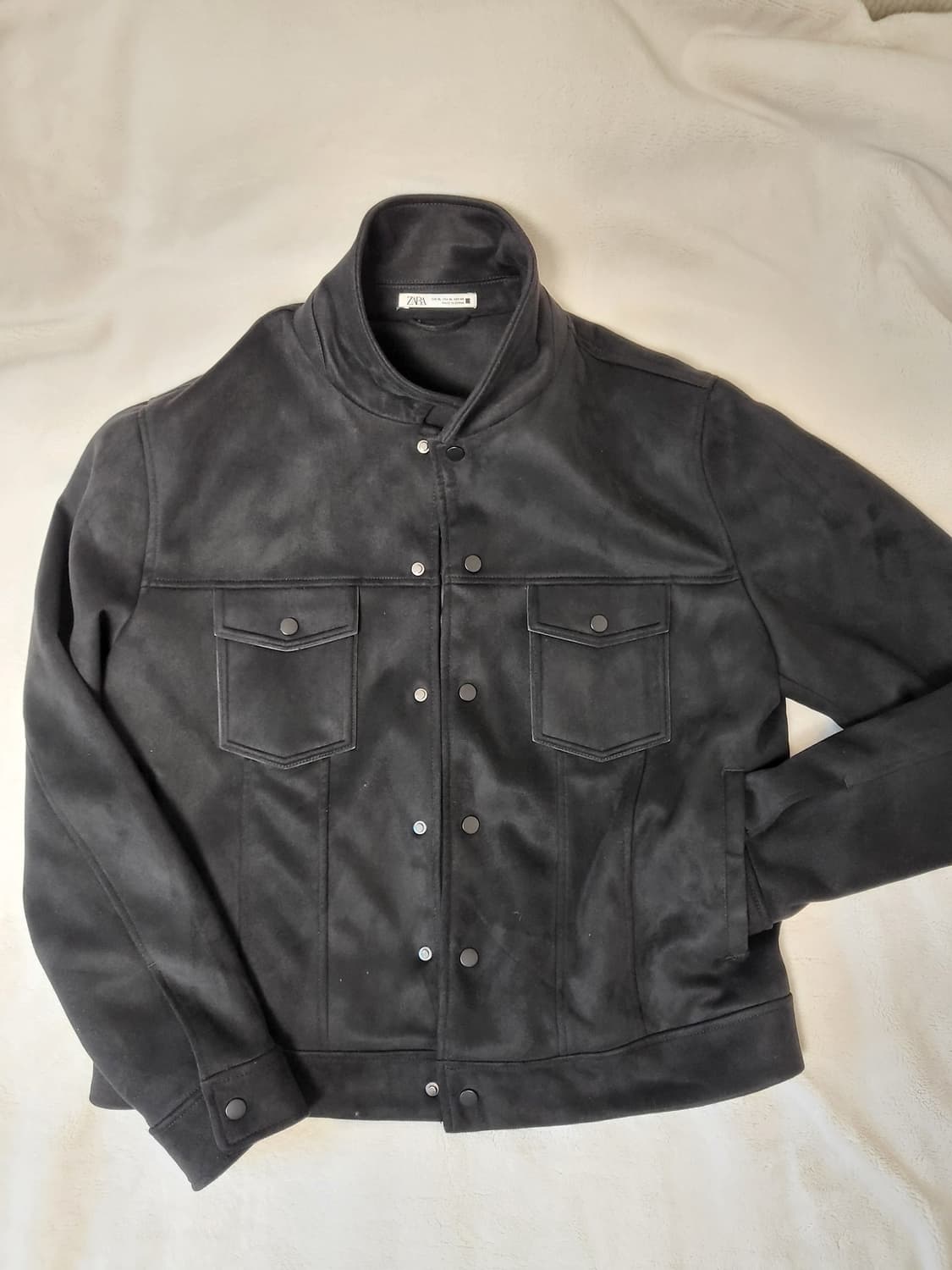 자라 블랙 스웨이드 트러커 자켓 상품이미지1