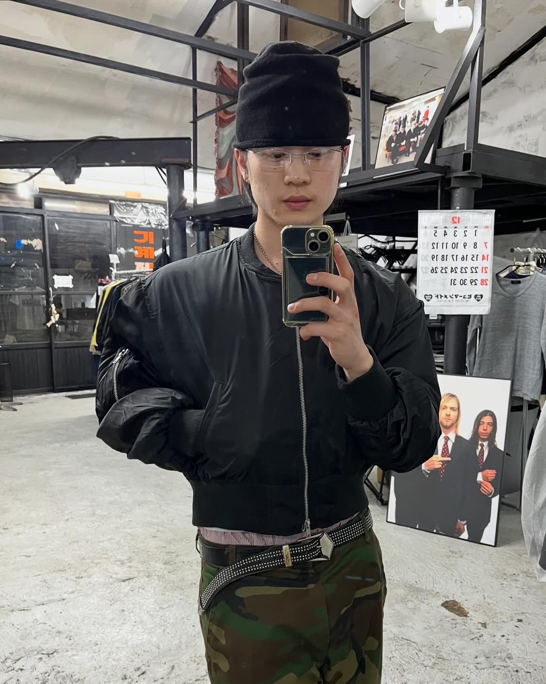 vtg 2way zip ma-1 bomber jacket 상품이미지1