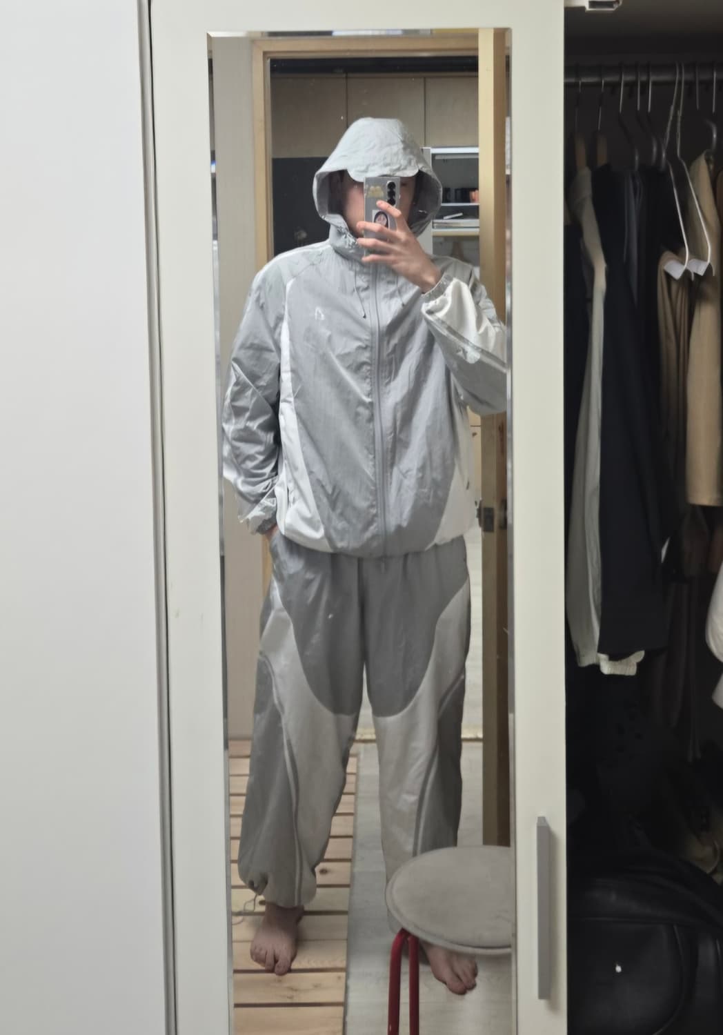 널디 NDY 바람막이 트레이닝복 세트 셋업 L (산산기어 느낌) 상품이미지1