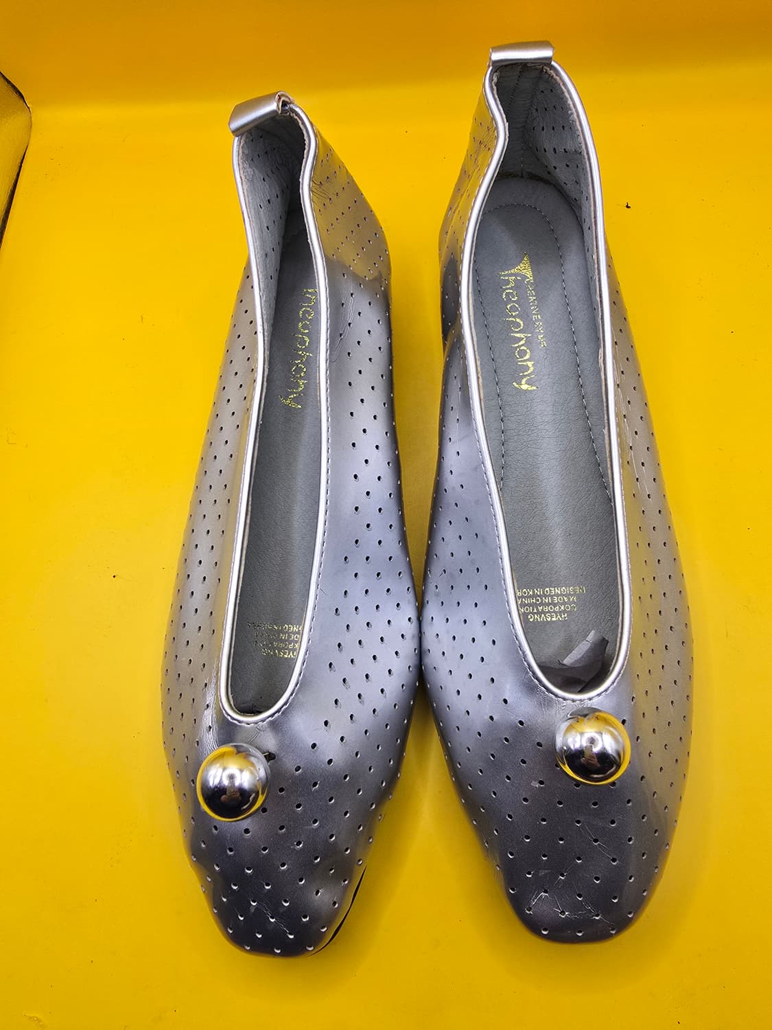 heophony 펀칭 가죽 플랫슈즈 (235) 상품이미지1