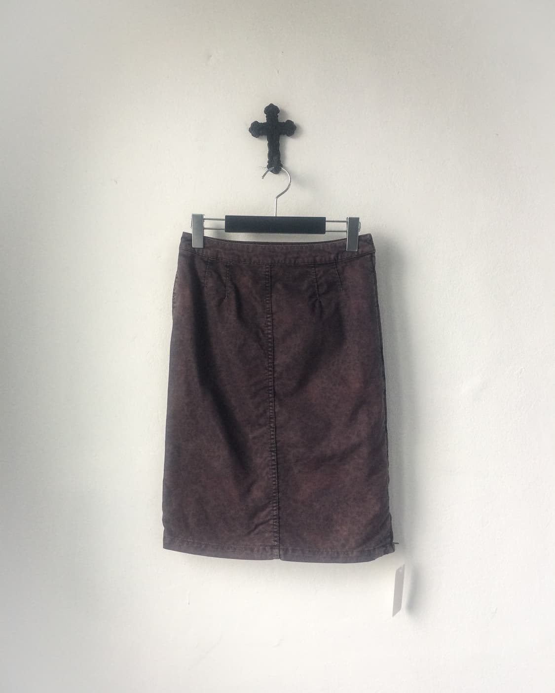 Side zipper point pattern midi skirt 상품이미지1