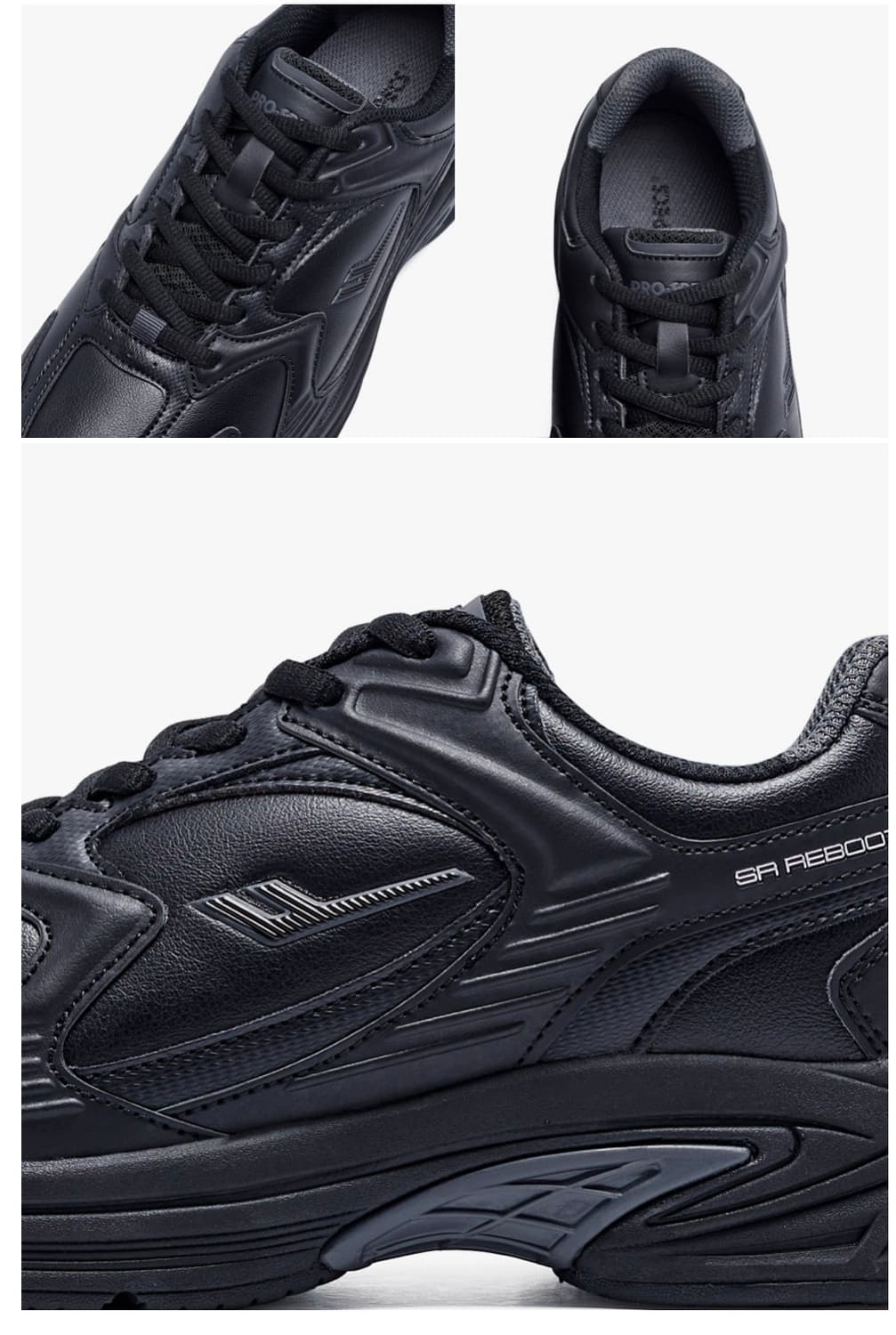 올블랙 레더 러너 상품이미지7