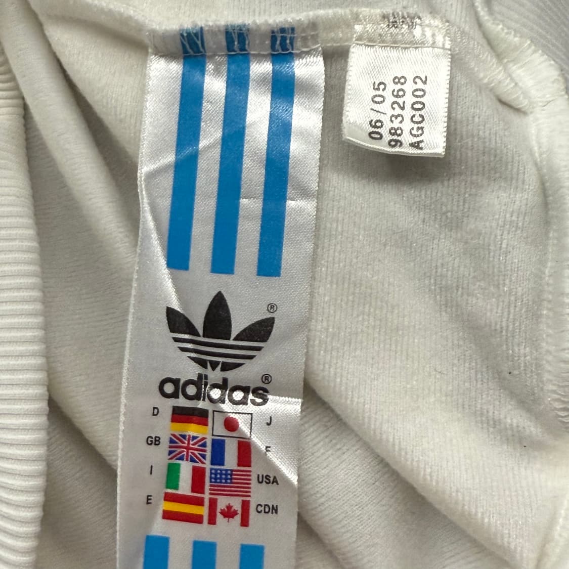 아디다스 흰빨 화이트 와글와글 트랙탑 져지 상품이미지6