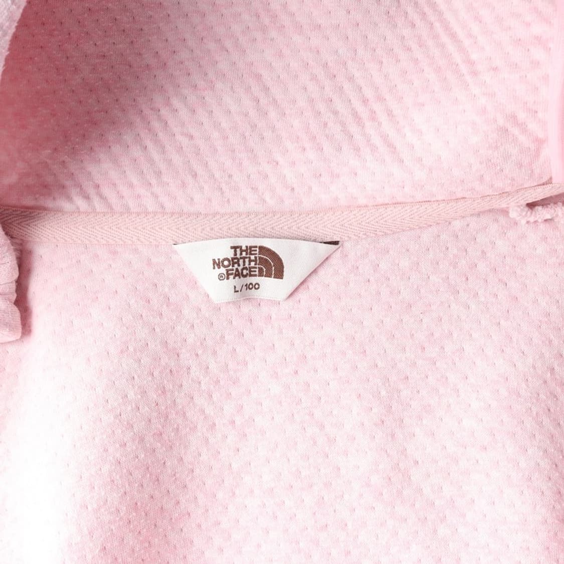 노스페이스 와플 조직 베이비 핑크 후드 집업 L 상품이미지5