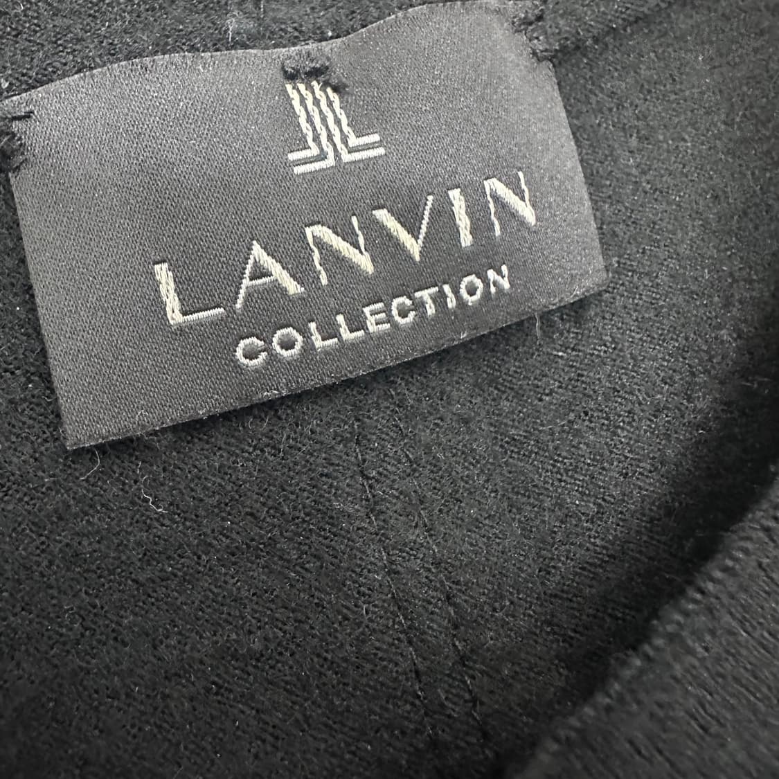 LANVIN 랑방 울 여성 긴팔티셔츠 블랙 88 상품이미지3