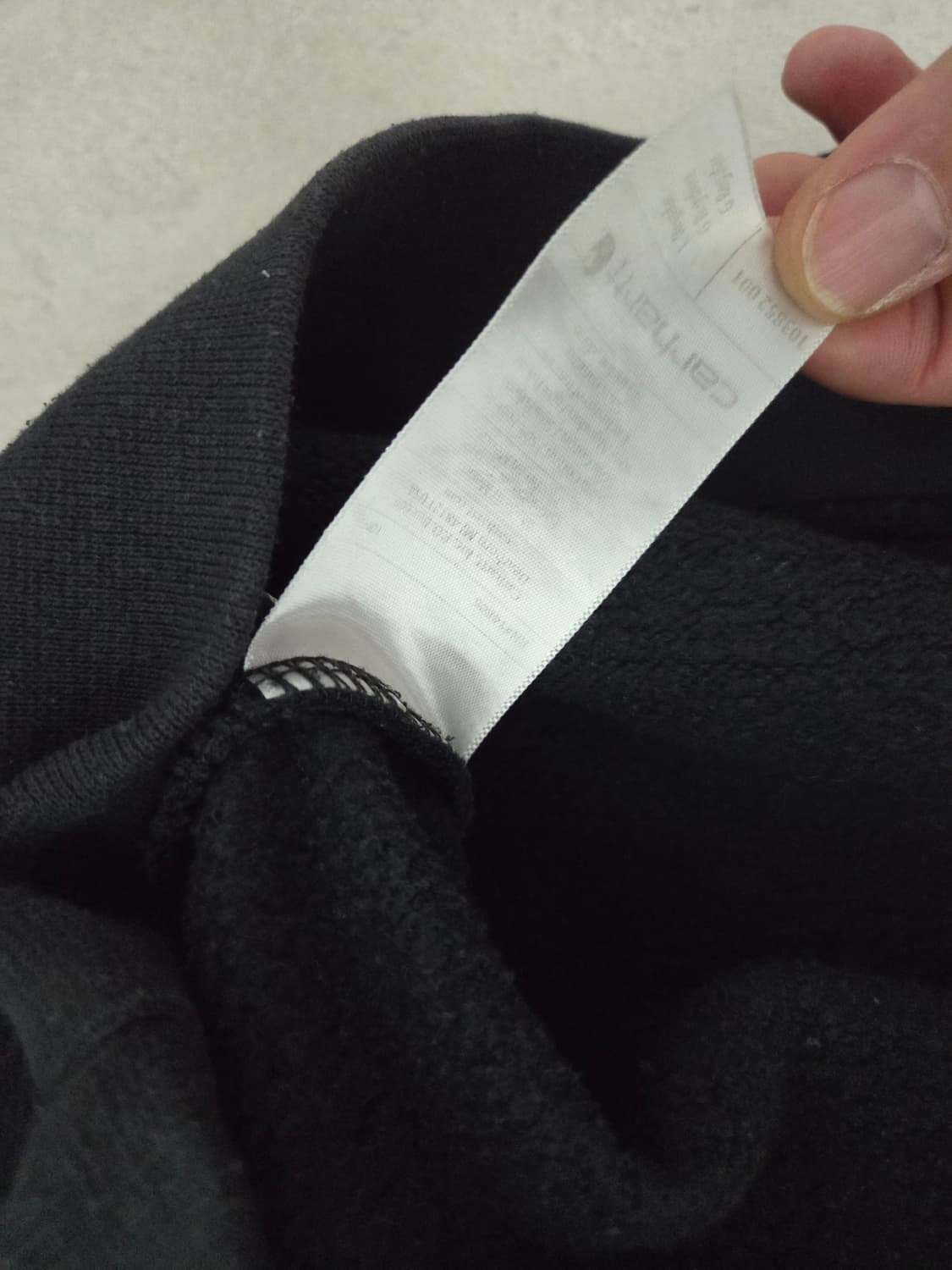 칼하트 포켓 맨투맨 블랙 상품이미지5