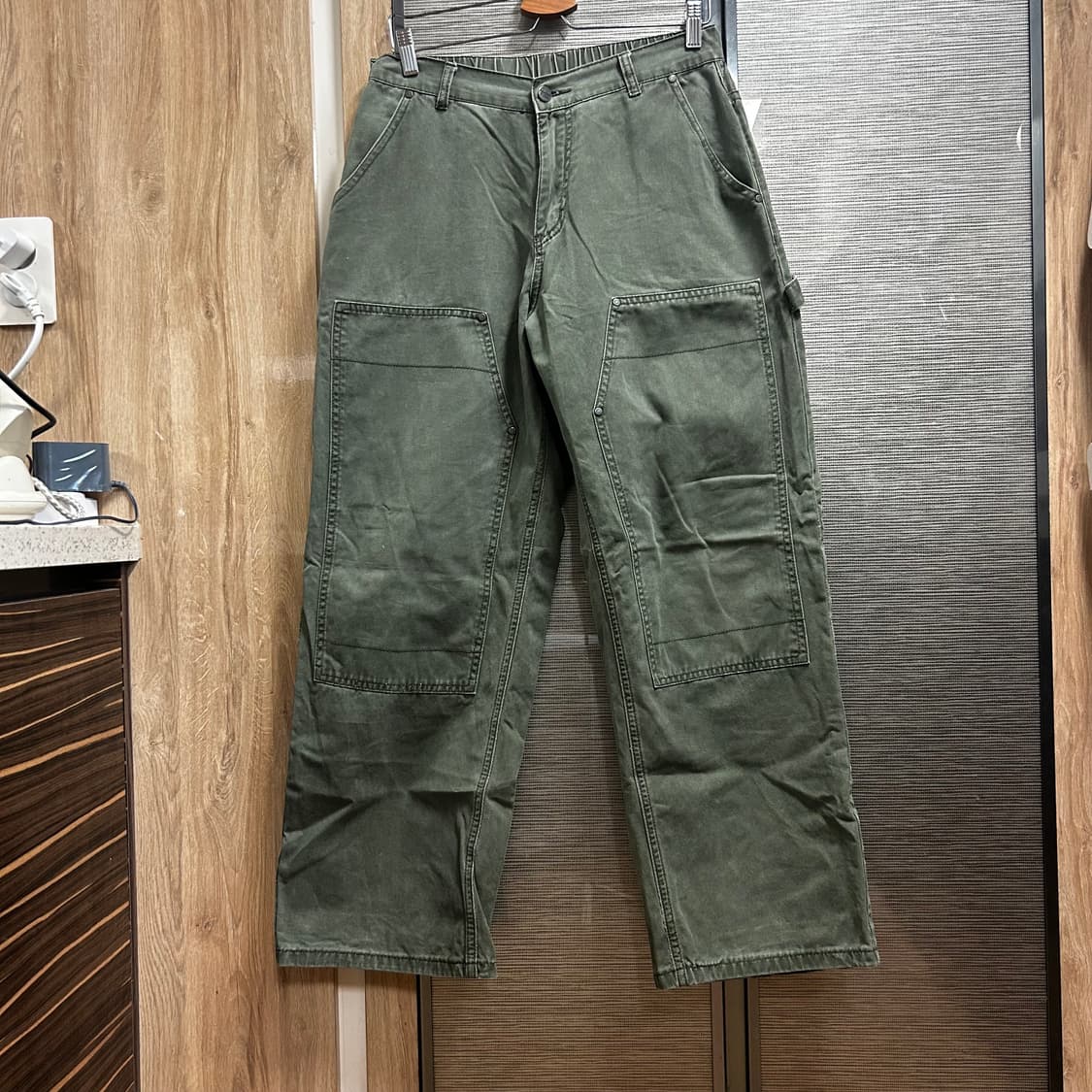 디미트리블랙 올리브 더블니 카펜터 팬츠 2 상품이미지1