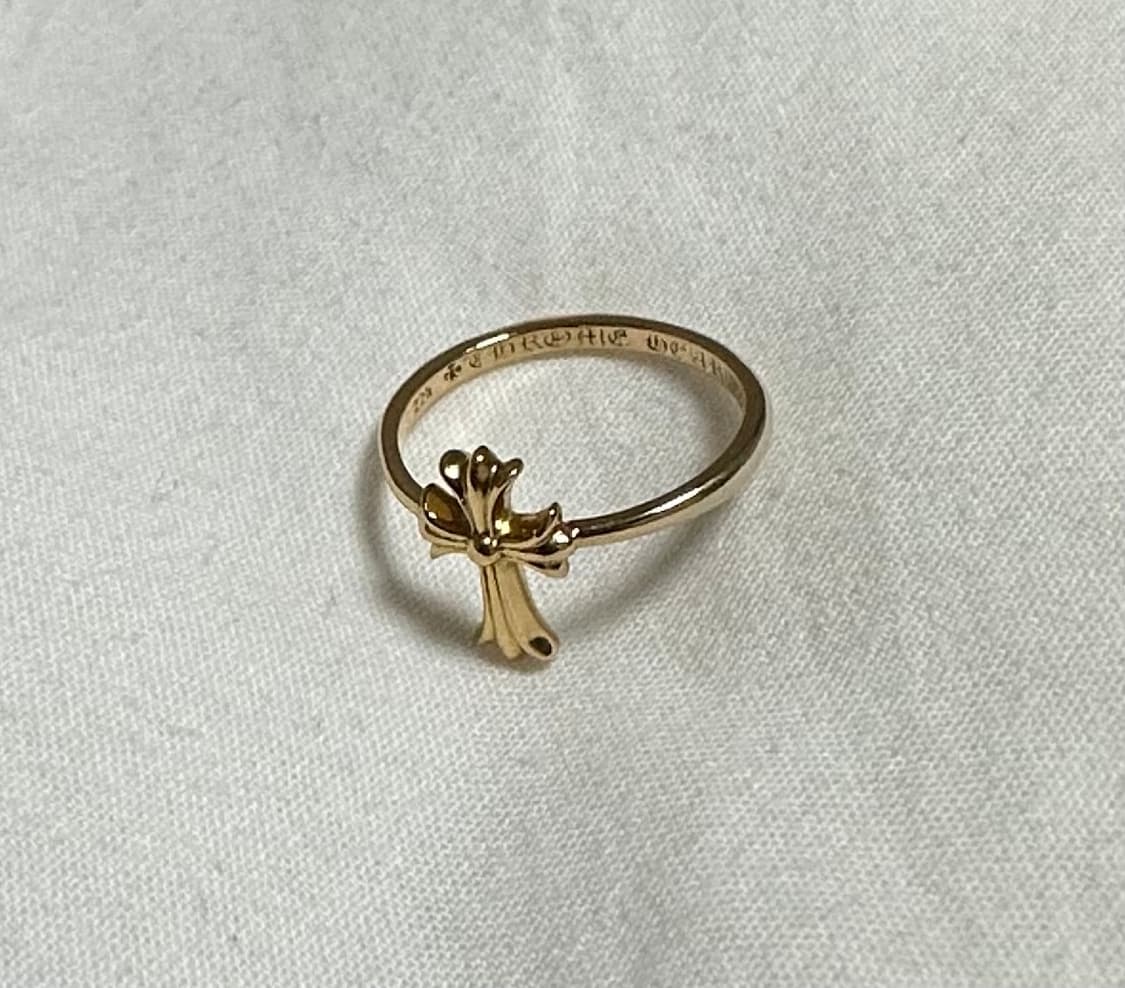 [us 4.5] 크롬하츠 22k 버블검 크로스링 상품이미지9