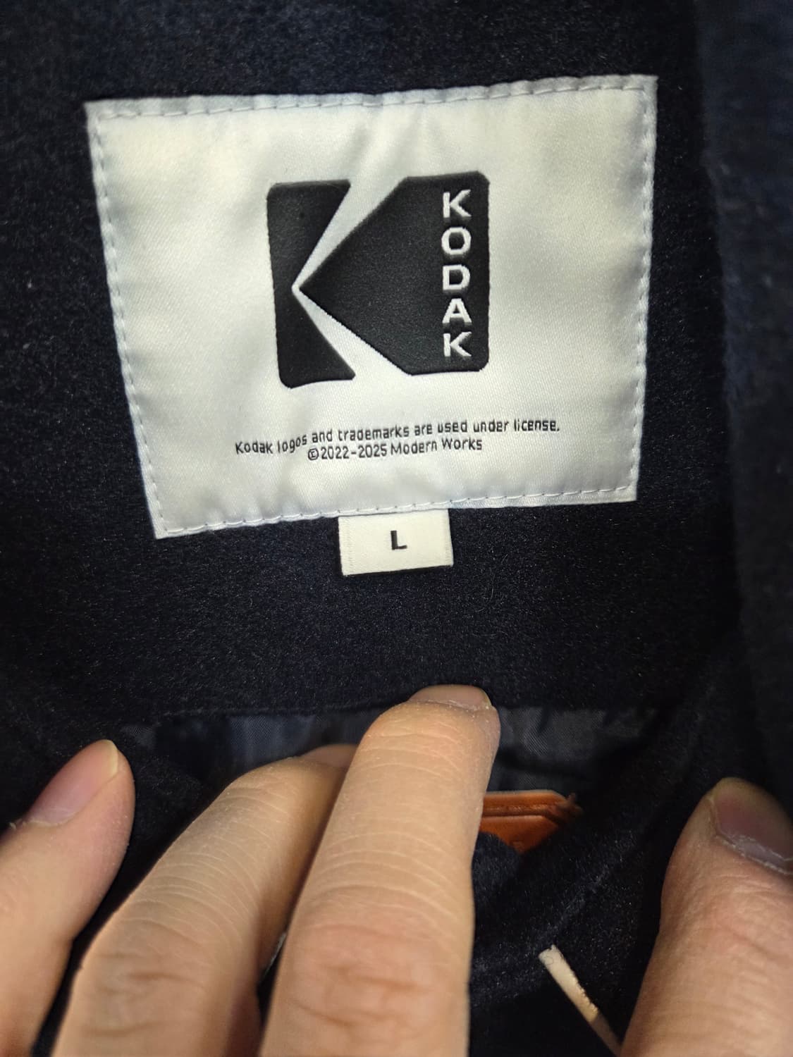 코닥 브라우니 울 바시티자켓 L 상품이미지3