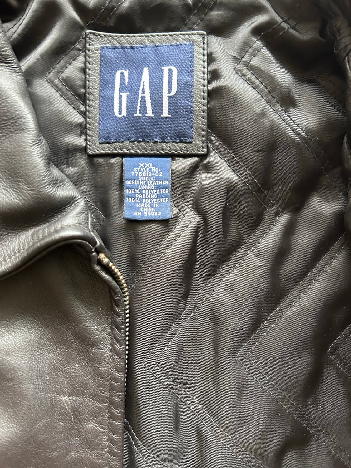 올드 갭 레더 자켓 상품이미지3