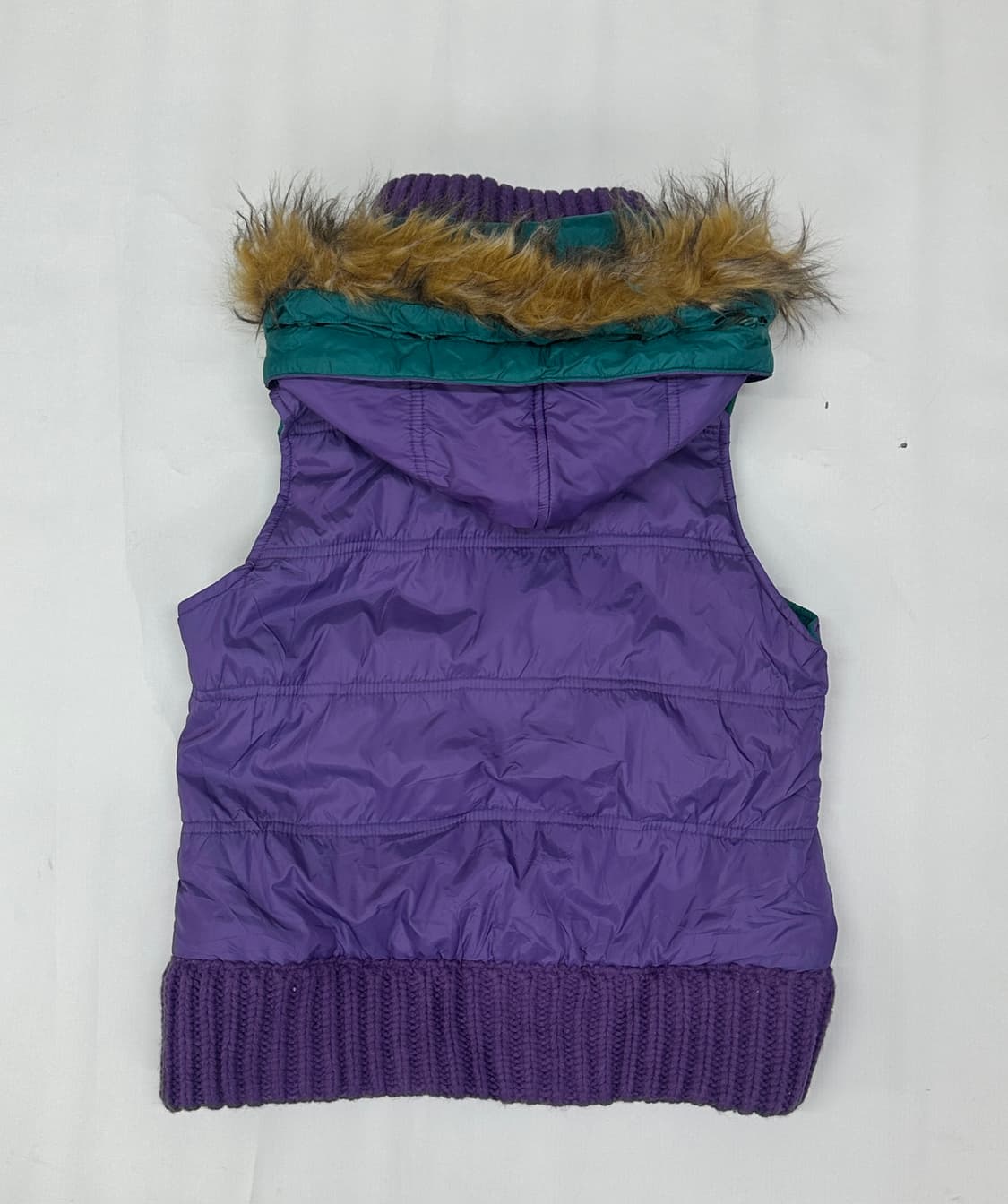 💜팝갸루 보라돌이 패딩 조끼💜 러블리 데코라 니트 일본 빈티지 상품이미지3