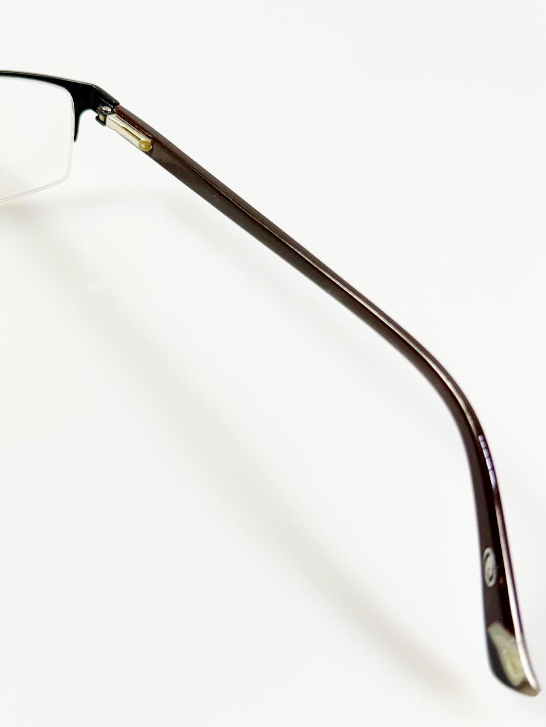 LIZZARD EYEWEAR 블랙 반무테 스퀘어 메탈 빈티지 안경 상품이미지6