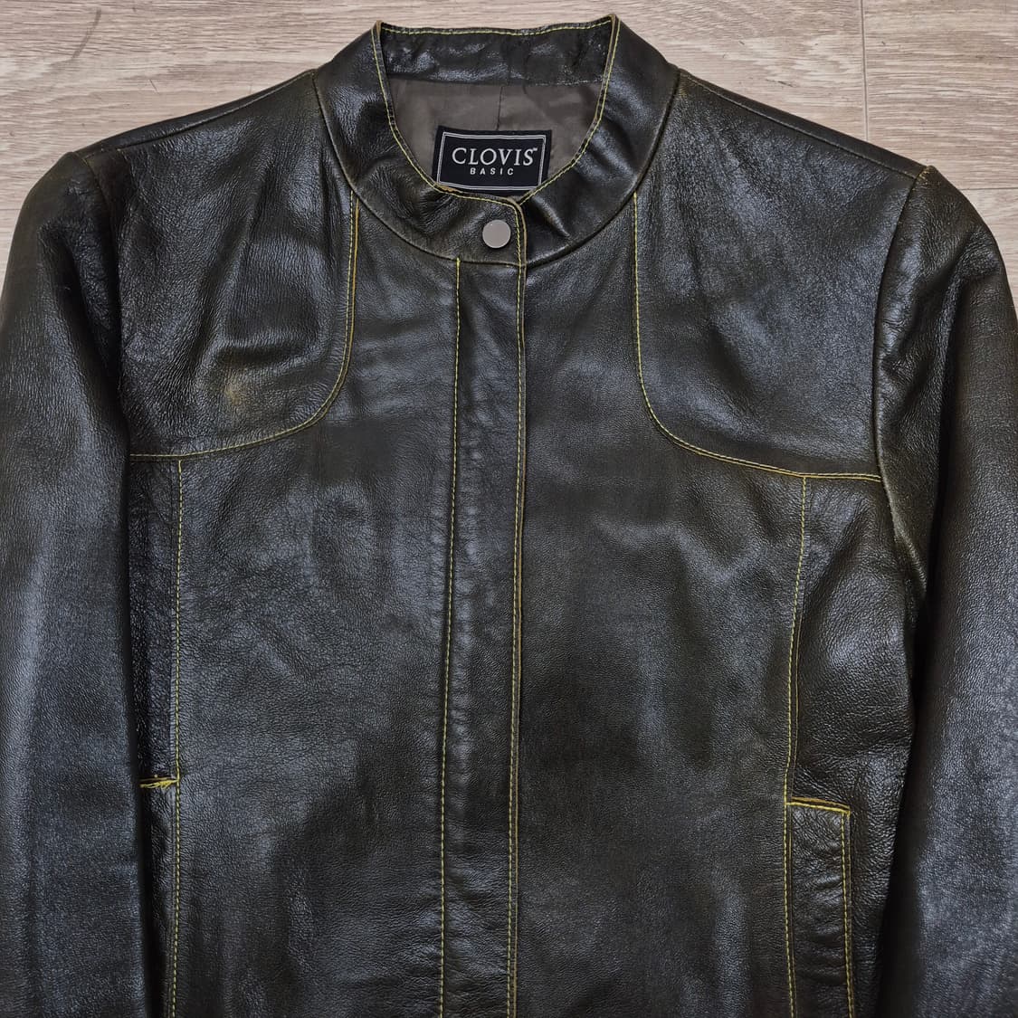 Clovis 클로비스 베이직 여성 양가죽 라이더 가죽자켓 (55) 상품이미지2