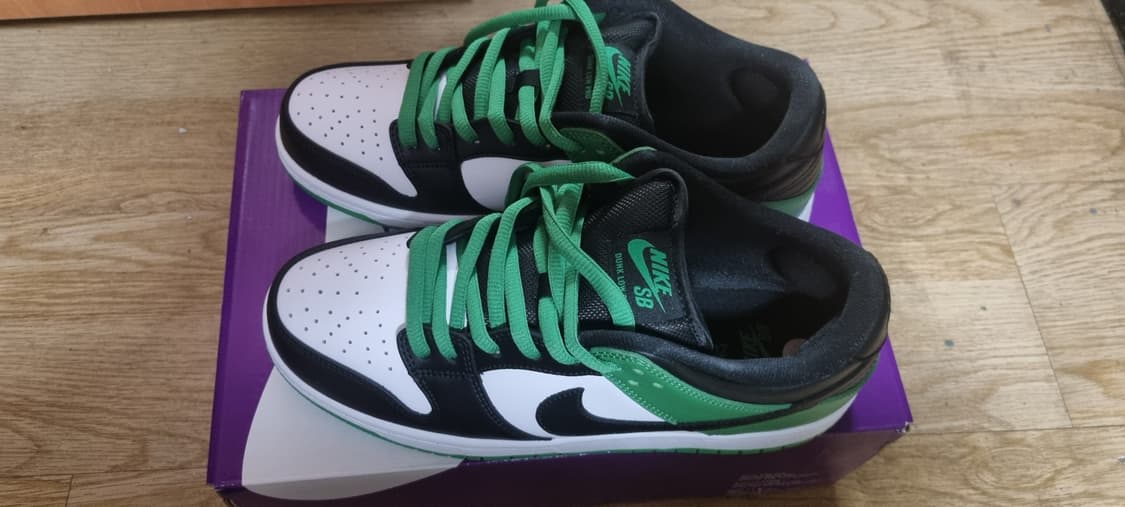 [극미중고] 나이키sb 덩크로우 그린 265 상품이미지1