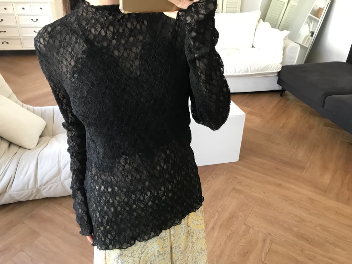 vintage lace mesh top 상품이미지2