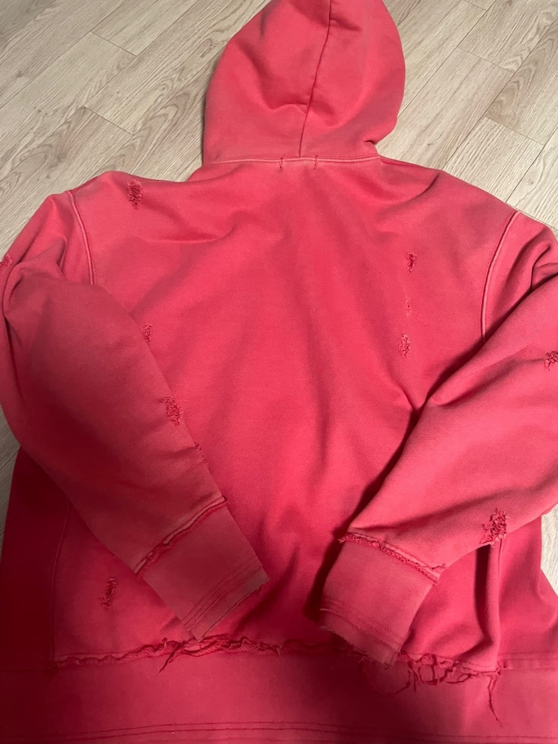 떠그 클럽 사탄 후드 빨흰 상품이미지2