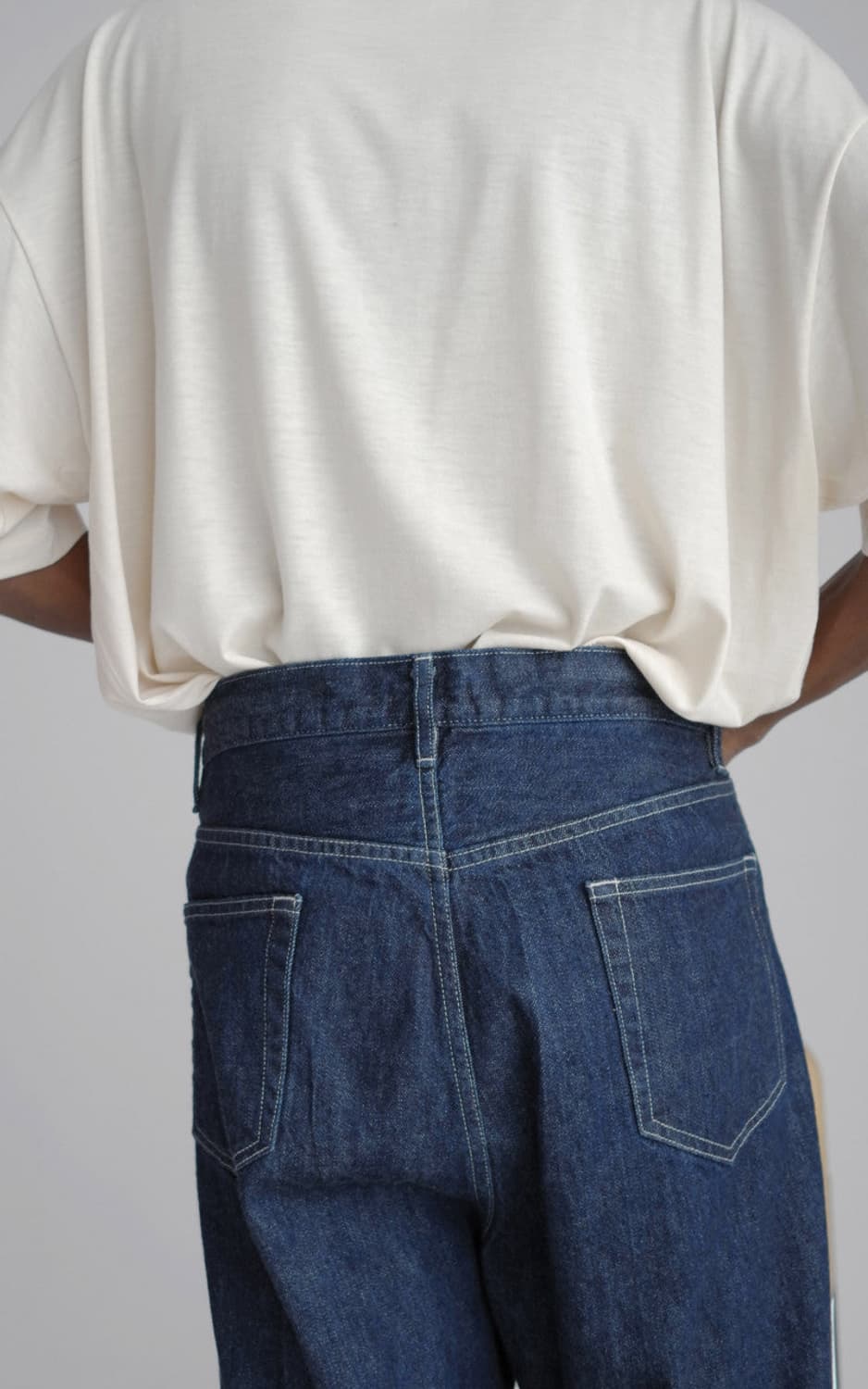 [3] 오라리 셀비지 라이트 데님 팬츠 인디고 상품이미지3