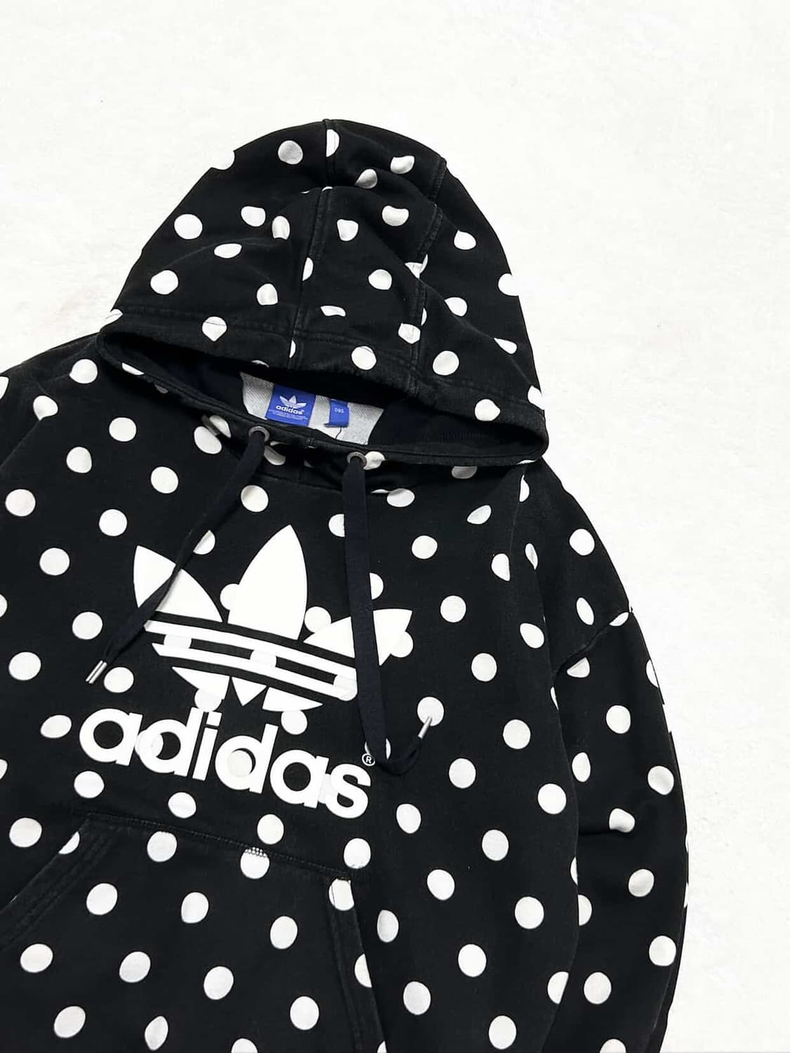 아디다스 빅로고 도트 블랙 후드 상품이미지7