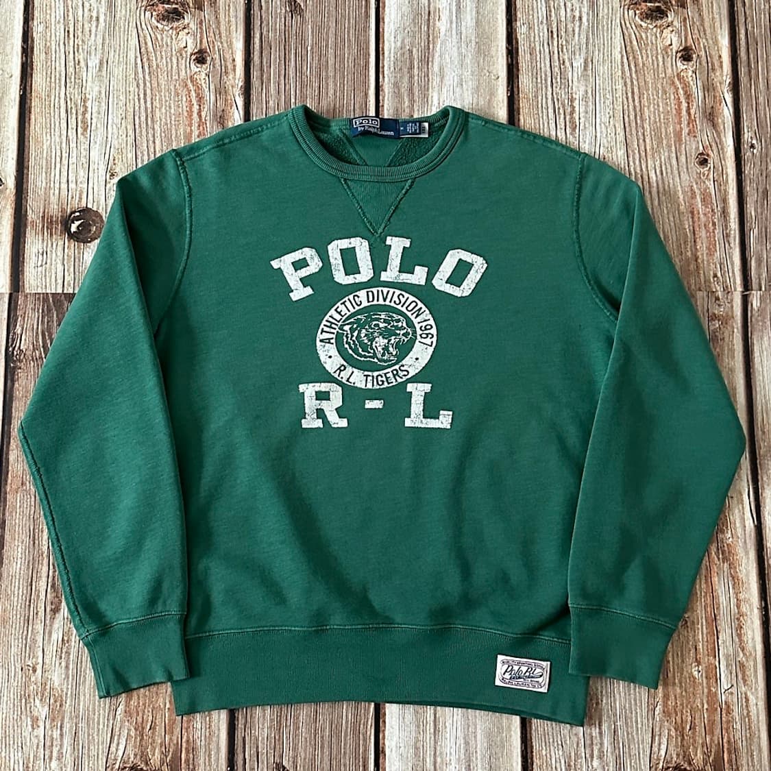 폴로 랄프로렌 타이거 플리스 스웻셔츠 베라노 그린 상품이미지1