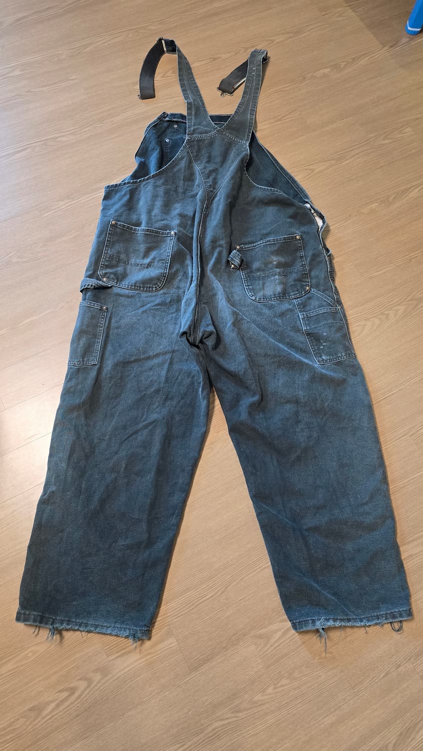 칼하트 오버롤 데님 바지 모스그린 상품이미지3