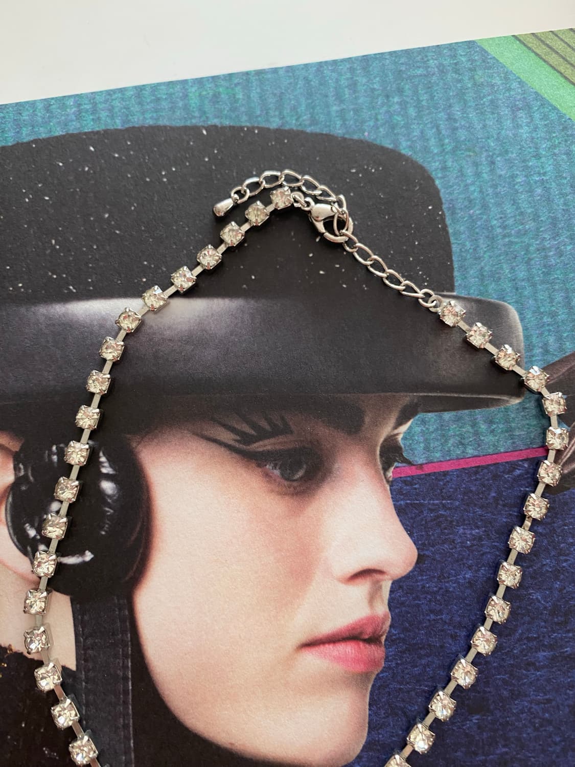 빈티지 십자가 큐빅 목걸이 초커 y2k 주얼리 악세사리 상품이미지6