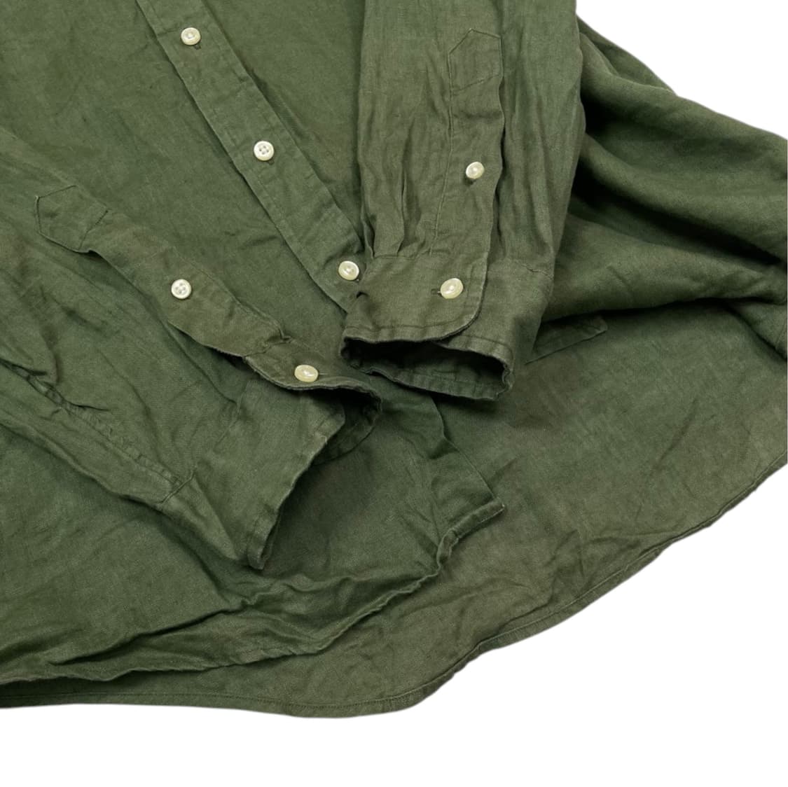 랄프로렌 Ralph Lauren 올리브그린 클래식핏 린넨 셔츠 M 상품이미지6