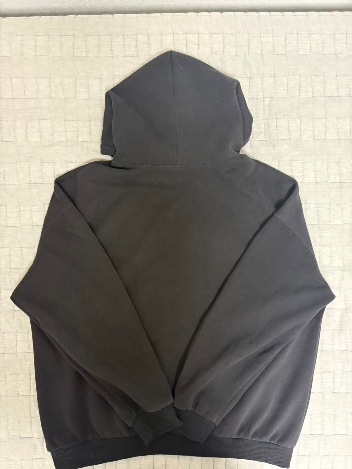 유니버시티 검정 후드티 상품이미지2