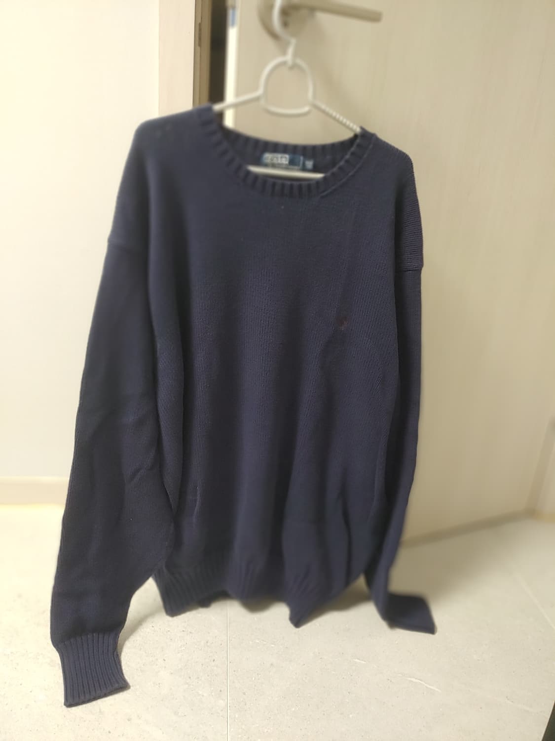 랄프로렌 폴로 면 니트 네이비색상-2XL 상품이미지4